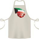 Curled Kuwait Flag Kuwaiti Day Football Cotton Apron 100% Organic Natural