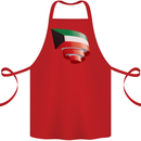 Curled Kuwait Flag Kuwaiti Day Football Cotton Apron 100% Organic Red