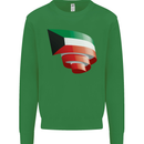 Curled Kuwait Flag Kuwaiti Day Football Mens Sweatshirt Jumper Irish Green