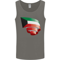 Curled Kuwait Flag Kuwaiti Day Football Mens Vest Tank Top Charcoal