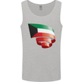 Curled Kuwait Flag Kuwaiti Day Football Mens Vest Tank Top Sports Grey