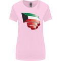 Curled Kuwait Flag Kuwaiti Day Football Womens Wider Cut T-Shirt Light Pink