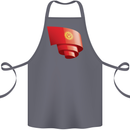 Curled Kyrgyzstan Flag Kyrgyz Day Football Cotton Apron 100% Organic Steel