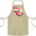 Curled Lebanon Flag Lebanese Day Football Cotton Apron 100% Organic Khaki