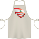 Curled Lebanon Flag Lebanese Day Football Cotton Apron 100% Organic Natural