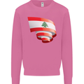 Curled Lebanon Flag Lebanese Day Football Mens Sweatshirt Jumper Azalea