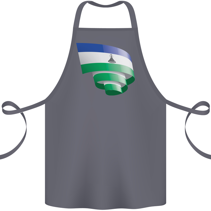 Curled Lesotho Flag Basotho Day Football Cotton Apron 100% Organic Steel
