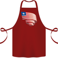Curled Liberia Flag Liberian Day Football Cotton Apron 100% Organic Maroon