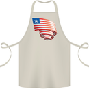 Curled Liberia Flag Liberian Day Football Cotton Apron 100% Organic Natural