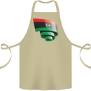 Curled Libya Flag Libyan Day Football Cotton Apron 100% Organic Khaki