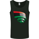 Curled Libya Flag Libyan Day Football Mens Vest Tank Top Black