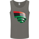 Curled Libya Flag Libyan Day Football Mens Vest Tank Top Charcoal