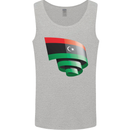 Curled Libya Flag Libyan Day Football Mens Vest Tank Top Sports Grey