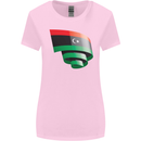 Curled Libya Flag Libyan Day Football Womens Wider Cut T-Shirt Light Pink
