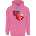 Curled Liechtenstein Flag Liechtensteiner Day Football Childrens Kids Hoodie Azalea