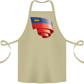 Curled Liechtenstein Flag Liechtensteiner Day Football Cotton Apron 100% Organic Khaki