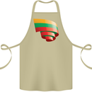Curled Lithuania Flag Lithuania Day Football Cotton Apron 100% Organic Khaki