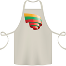 Curled Lithuania Flag Lithuania Day Football Cotton Apron 100% Organic Natural