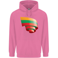 Curled Lithuania Flag Lithuania Day Football Mens 80% Cotton Hoodie Azelea