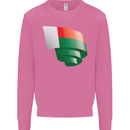 Curled Madagascar Flag Madagascan Day Football Mens Sweatshirt Jumper Azalea