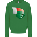 Curled Madagascar Flag Madagascan Day Football Mens Sweatshirt Jumper Irish Green