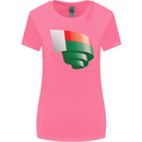 Curled Madagascar Flag Madagascan Day Football Womens Wider Cut T-Shirt Azalea