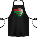 Curled Malawi Flag Malawian Day Football Cotton Apron 100% Organic Black