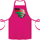 Curled Malawi Flag Malawian Day Football Cotton Apron 100% Organic Pink