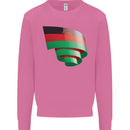 Curled Malawi Flag Malawian Day Football Mens Sweatshirt Jumper Azalea
