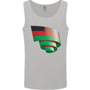 Curled Malawi Flag Malawian Day Football Mens Vest Tank Top Sports Grey