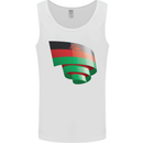 Curled Malawi Flag Malawian Day Football Mens Vest Tank Top White