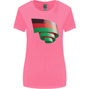 Curled Malawi Flag Malawian Day Football Womens Wider Cut T-Shirt Azalea