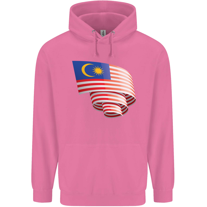 Curled Malaysia Flag Malaysian Day Football Childrens Kids Hoodie Azalea