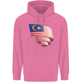 Curled Malaysia Flag Malaysian Day Football Mens 80% Cotton Hoodie Azelea