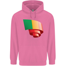 Curled Mali Flag Malian Day Football Childrens Kids Hoodie Azalea