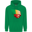 Curled Mali Flag Malian Day Football Childrens Kids Hoodie Irish Green