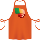 Curled Mali Flag Malian Day Football Cotton Apron 100% Organic Orange