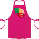 Curled Mali Flag Malian Day Football Cotton Apron 100% Organic Pink