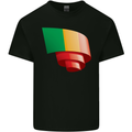 Curled Mali Flag Malian Day Football Mens Cotton T-Shirt Tee Top Black