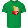 Curled Mali Flag Malian Day Football Mens Cotton T-Shirt Tee Top Irish Green