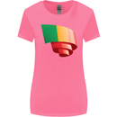 Curled Mali Flag Malian Day Football Womens Wider Cut T-Shirt Azalea