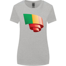 Curled Mali Flag Malian Day Football Womens Wider Cut T-Shirt Sports Grey