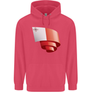 Curled Malta Flag Maltese Day Football Childrens Kids Hoodie Heliconia