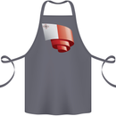 Curled Malta Flag Maltese Day Football Cotton Apron 100% Organic Steel