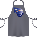 Curled Marshall Islands Flag Day Football Cotton Apron 100% Organic Steel