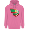 Curled Mauritania Flag Mauritanian Day Football Childrens Kids Hoodie Azalea