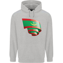 Curled Mauritania Flag Mauritanian Day Football Childrens Kids Hoodie Sports Grey