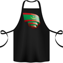 Curled Mauritania Flag Mauritanian Day Football Cotton Apron 100% Organic Black