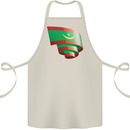 Curled Mauritania Flag Mauritanian Day Football Cotton Apron 100% Organic Natural