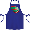 Curled Mauritania Flag Mauritanian Day Football Cotton Apron 100% Organic Royal Blue